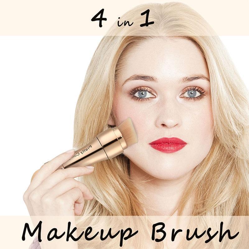 Pincel 4 em 1 para Maquiagem - Make Beauty