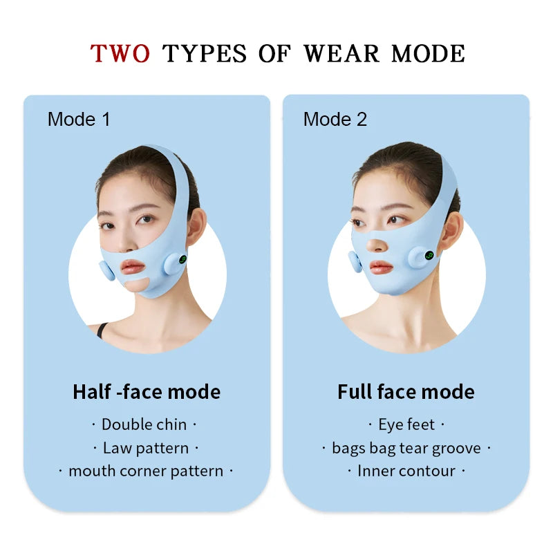 Intelligent Electric Double Chin V-Shaped Face Machine Anti-Wrinkle Facial Massage Adjustable Intensities  Women's V-Face Device