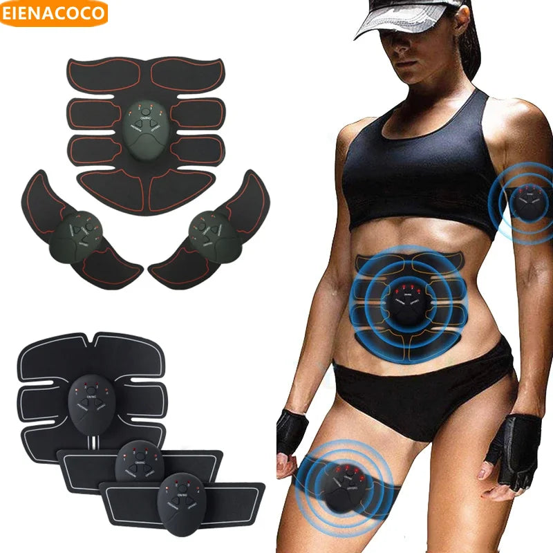 EMS Smart Wireless Muscle Stimulator Trainer Fitness Portable Abdominal Electric Abdominal Patch Trainer Stickers Body Massager