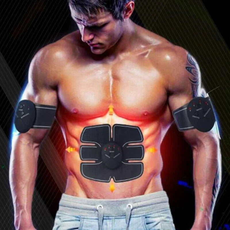 EMS Smart Wireless Muscle Stimulator Trainer Fitness Portable Abdominal Electric Abdominal Patch Trainer Stickers Body Massager